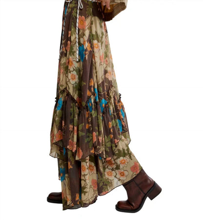 Free People - Palermo Villa Chiffon Maxi Skirt